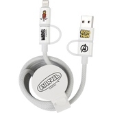 Marvel 4-in-1 Cable (White) by Asaki