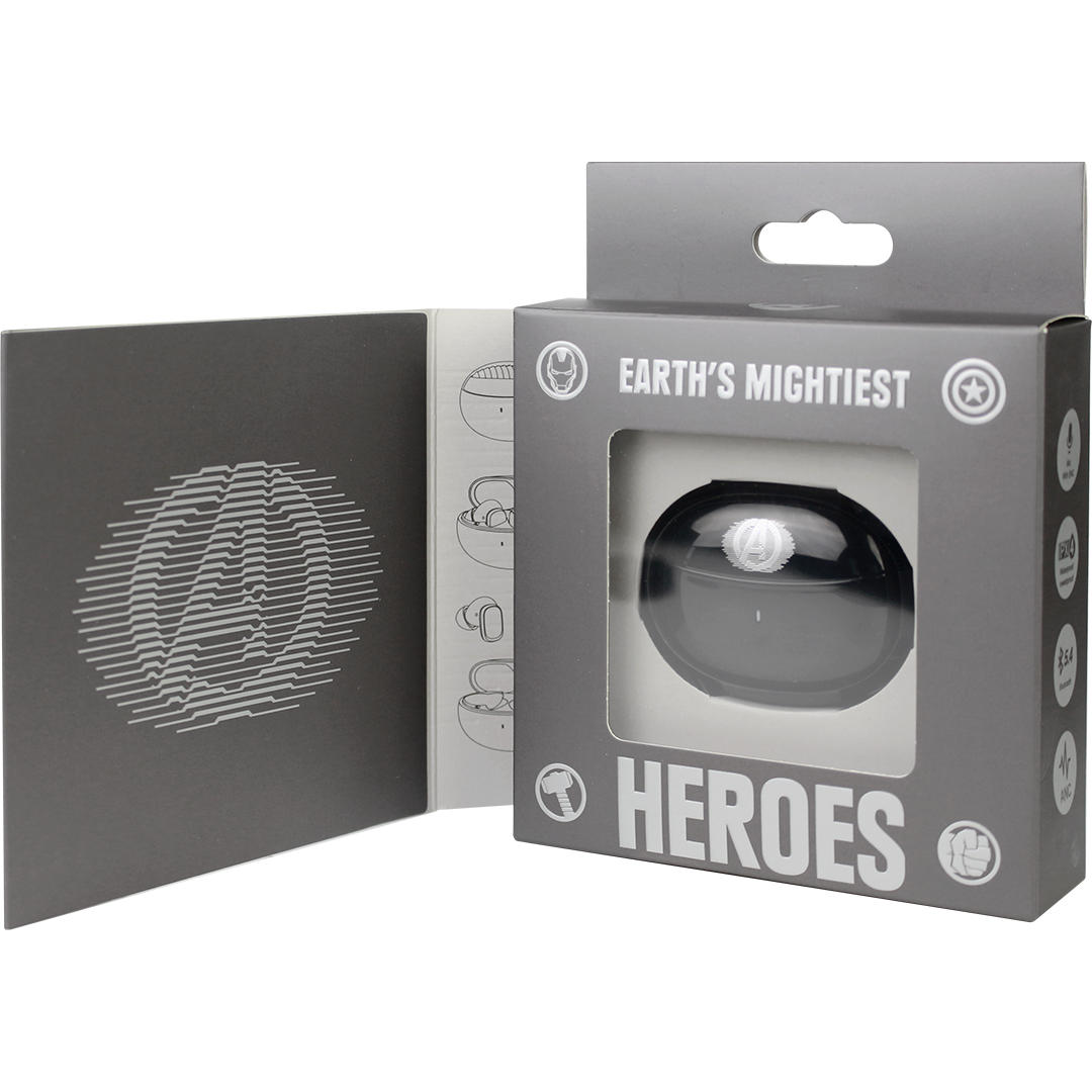 Avenger Marvel TWS Earphone (Black) by Asaki