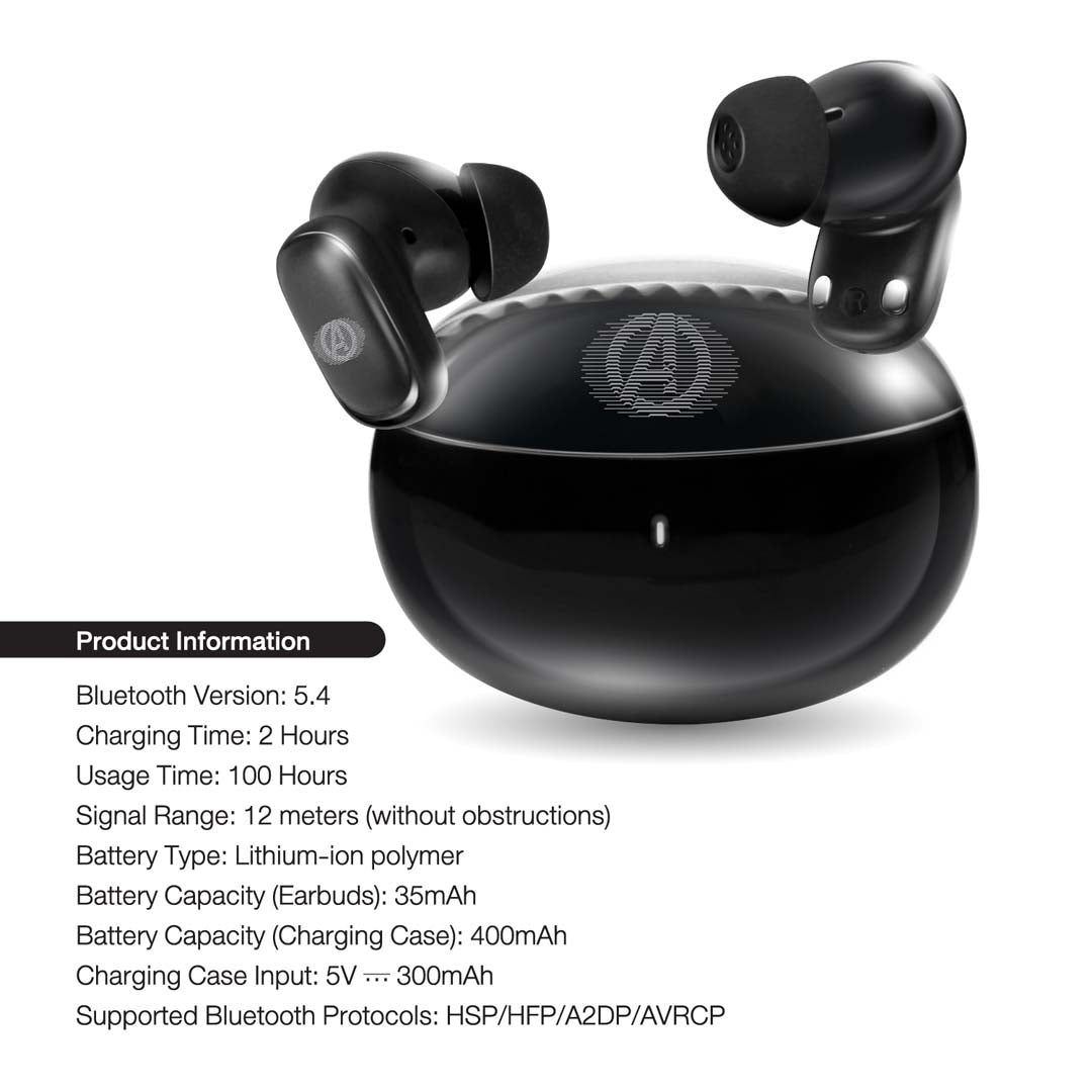 Avenger Marvel TWS Earphone (Black) by Asaki