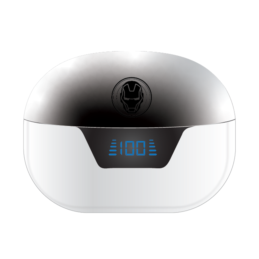 Iron Man Marvel TWS Earphone (White) by Asaki