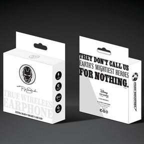 Iron Man Marvel TWS Earphone (White) by Asaki
