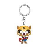 Aggretsuko with Guitar Pocket POP! Keychain: Sanrio Aggretsuko by Funko