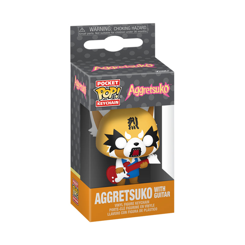 Aggretsuko with Guitar Pocket POP! Keychain: Sanrio Aggretsuko by Funko