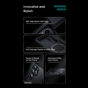 Montage Kevlar ArmorAir Pro (Samsung S24 Ultra) (600D+1500D) By Benks