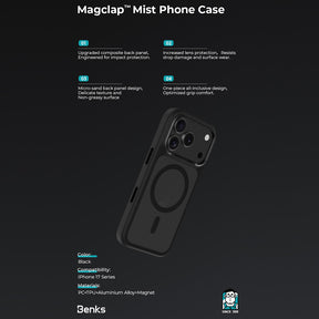 Mist Case (iPhone 17 Pro Max) (White) by Benks