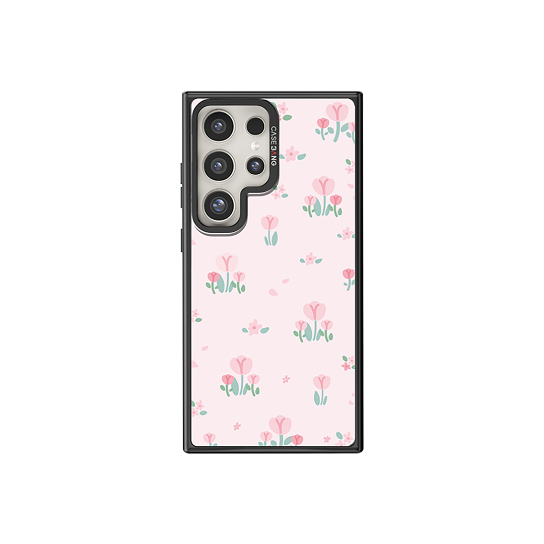 Pinky Tulips Secret Garden Phone Cover (Samsung S24 Ultra) By Casebang