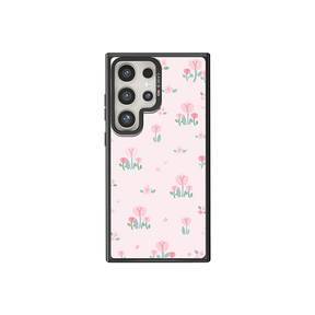 Pinky Tulips Secret Garden Phone Cover (Samsung S24 Ultra) By Casebang