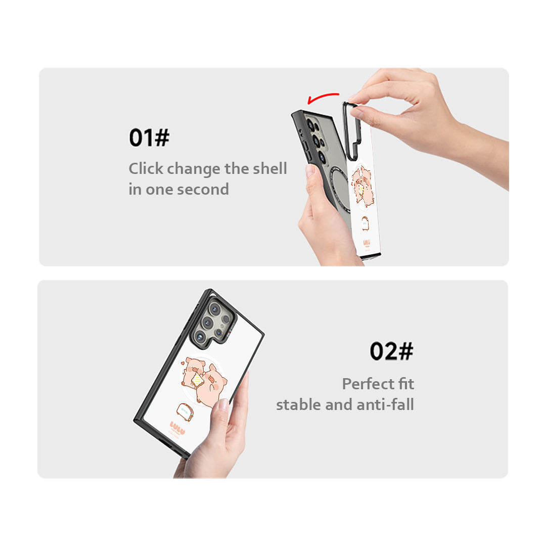 Toast Piggy Lulu the Piggy Phone Cover (Samsung S24 Ultra) By Casebang