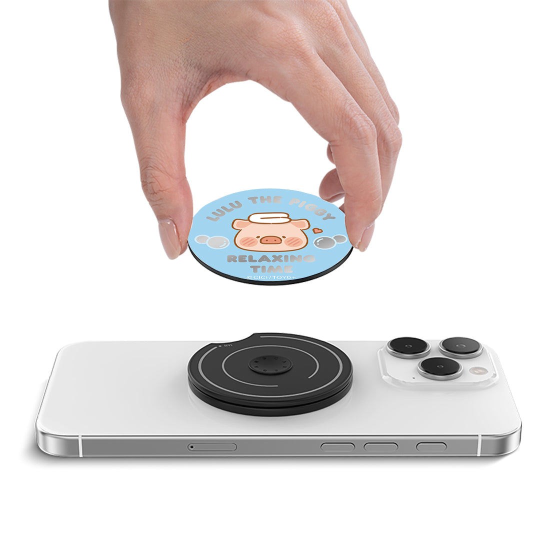 Bubble Piggy Lulu the Piggy Griptok Magsafe Stand Cover By Casebang