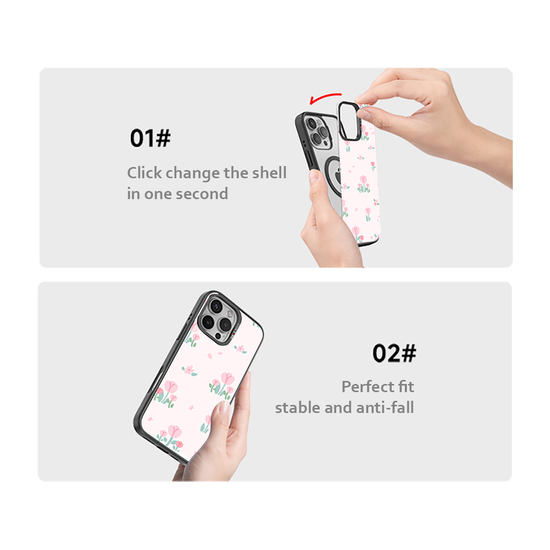 Pinky Tulips Secret Garden Phone Cover (iPhone) By Casebang