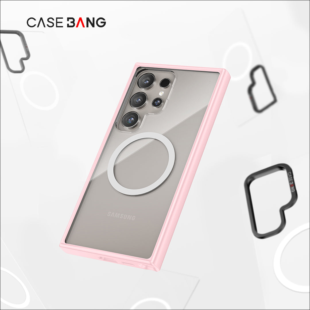 Body Frame Case (Samsung S24 Ultra) (Pink) By Casebang