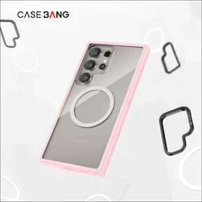 Body Frame Case (Samsung S24 Ultra) (Pink) By Casebang