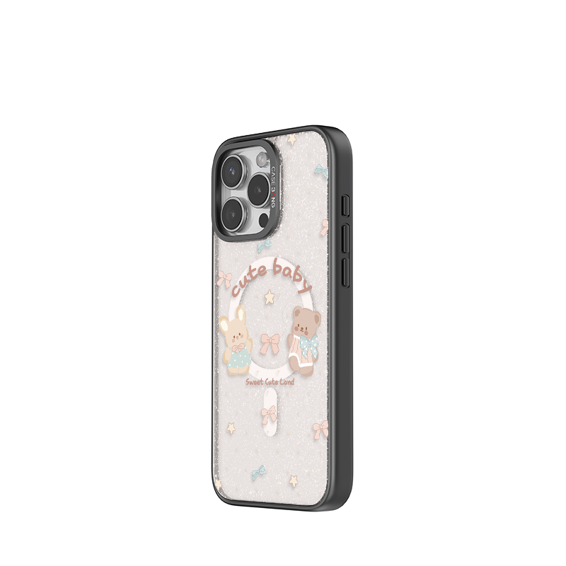 Rabbit and Bear Ballet Trinket Phone Case Cover (iPhone 13 Pro Max - 16 Pro Max) by Casebang