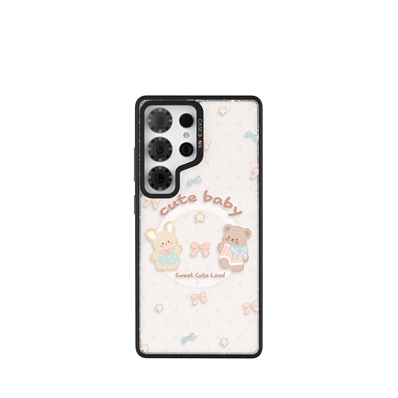 Rabbit and Bear Ballet Trinket Phone Case Cover (Samsung S24 Ultra / S25 Ultra) by Casebang
