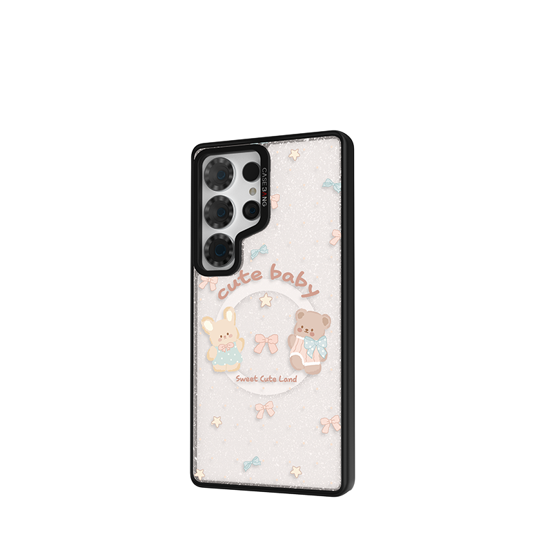 Rabbit and Bear Ballet Trinket Phone Case Cover (Samsung S24 Ultra / S25 Ultra) by Casebang