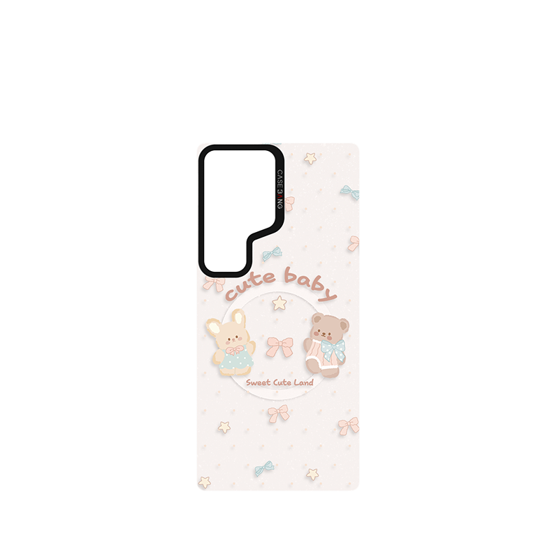 Rabbit and Bear Ballet Trinket Phone Case Cover (Samsung S24 Ultra / S25 Ultra) by Casebang