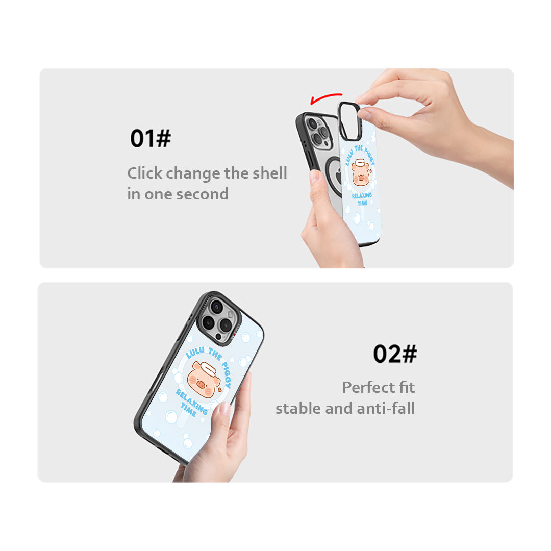 Bubble Piggy Lulu the Piggy Phone Cover (iPhone) By Casebang