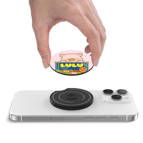 Canned Piggy Lulu the Piggy Griptok Magsafe Stand Cover By Casebang