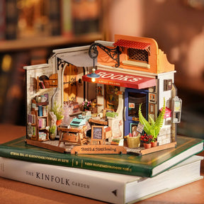 Corner Bookstore DIY Miniature House (DG164) by Rolife