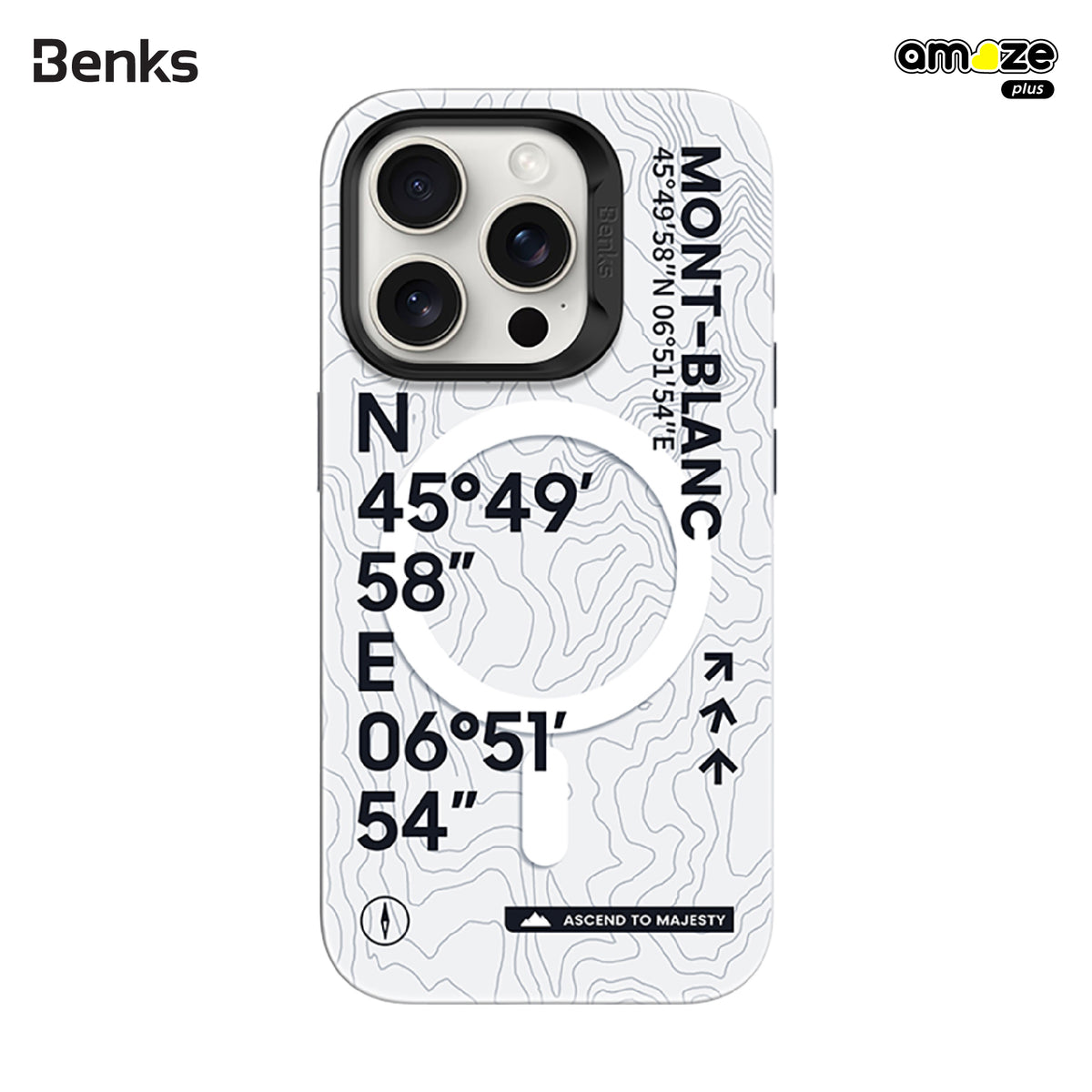Mt. Blanc Case (iPhone 16 Pro/ 16 Pro max) (White) By Benks