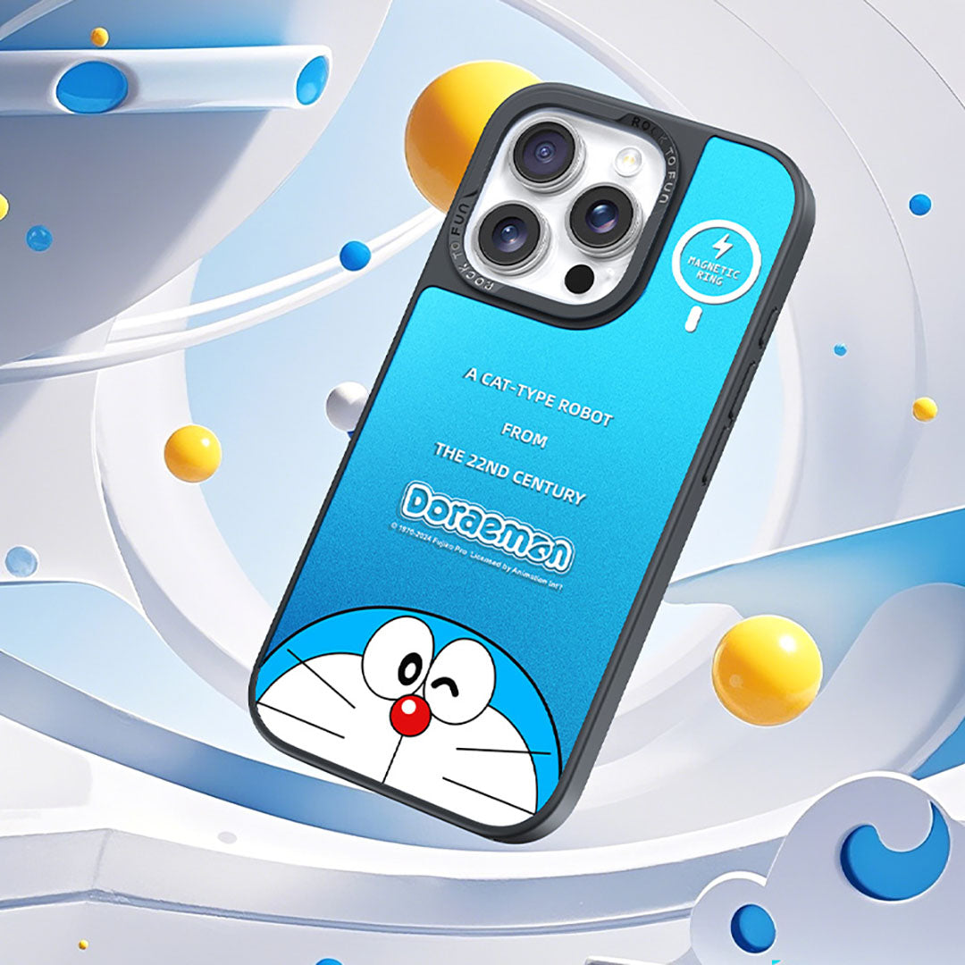 Doraemon Glaze Magnetic Case (iPhone 16) (Classic Doraemon) by Rock