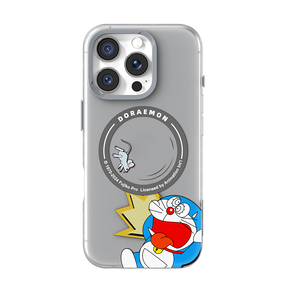 Doraemon In Share Magnetic Case (iPhone) (Grey) by Rock
