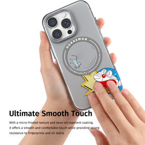 Doraemon In Share Magnetic Case (iPhone 15 Pro - 16 Pro Max) (Grey) by Rock