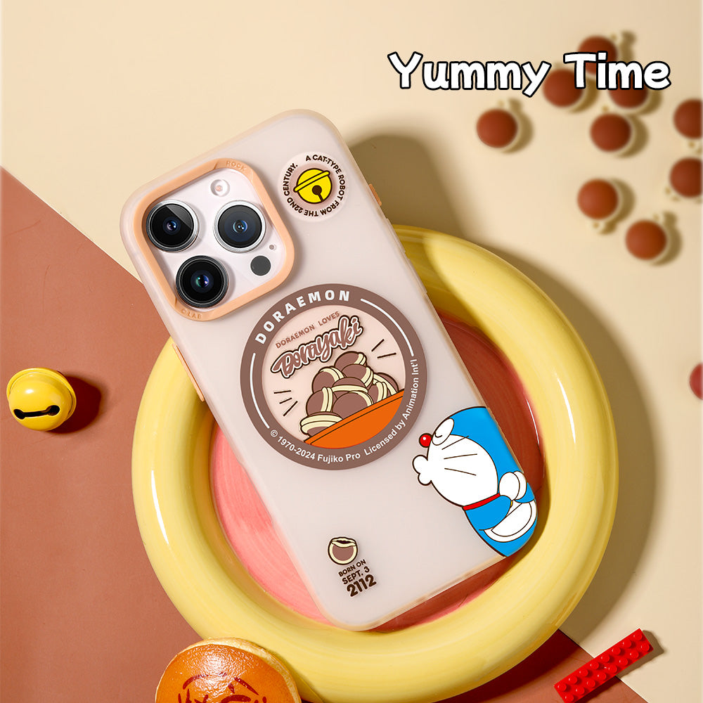 Doraemon In Share Magnetic Case (iPhone 15 Pro - 16 Pro Max) (Grey) by Rock