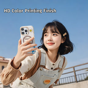 Doraemon In Share Magnetic Case (iPhone 15 Pro - 16 Pro Max) (Grey) by Rock