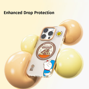 Doraemon In Share Magnetic Case (iPhone 15 Pro - 16 Pro Max) (Grey) by Rock