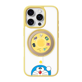 Doraemon Rotating Stand Magnetic Case (iPhone) (Yellow) by Rock