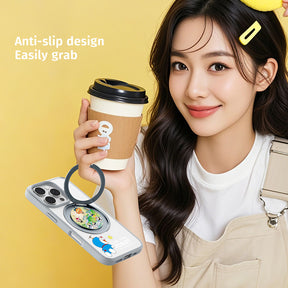 Doraemon Rotating Stand Magnetic Case (iPhone) (Yellow) by Rock