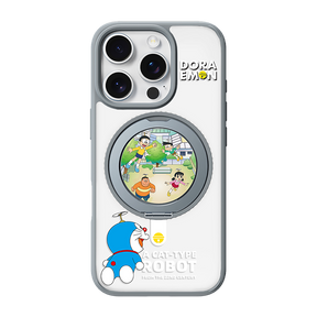 Doraemon Rotating Stand Magnetic Case (iPhone) (Yellow) by Rock