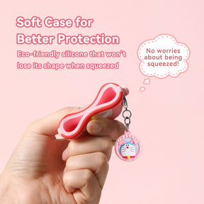 Doraemon Treasure Bag Rabbit Silicone Case (Airpods 4) (Pink) by Rock