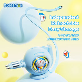 Doraemon 2In1 Charge & Sync Cable (Blue) by Rock