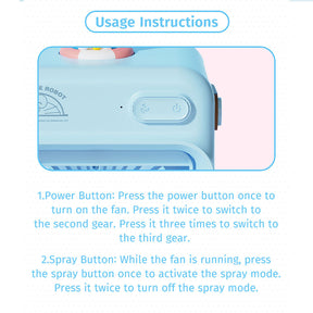 Doraemon Cooling Water Fan (Pink) by Rock