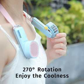 Doraemon Hanging Neck Fan (Blue) by Rock