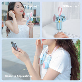 Doraemon Hanging Neck Fan (Blue) by Rock