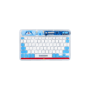 Doraemon Transpancy Keyboard (Blue and White) by Rock