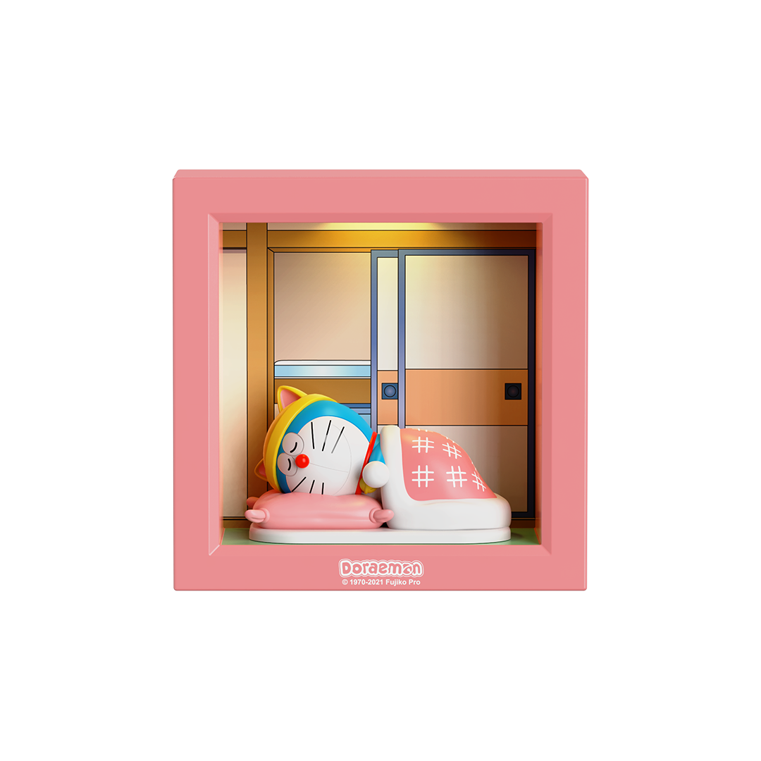 Doraemon Sleeping Baby Frame Lamp (Pink) by Rock
