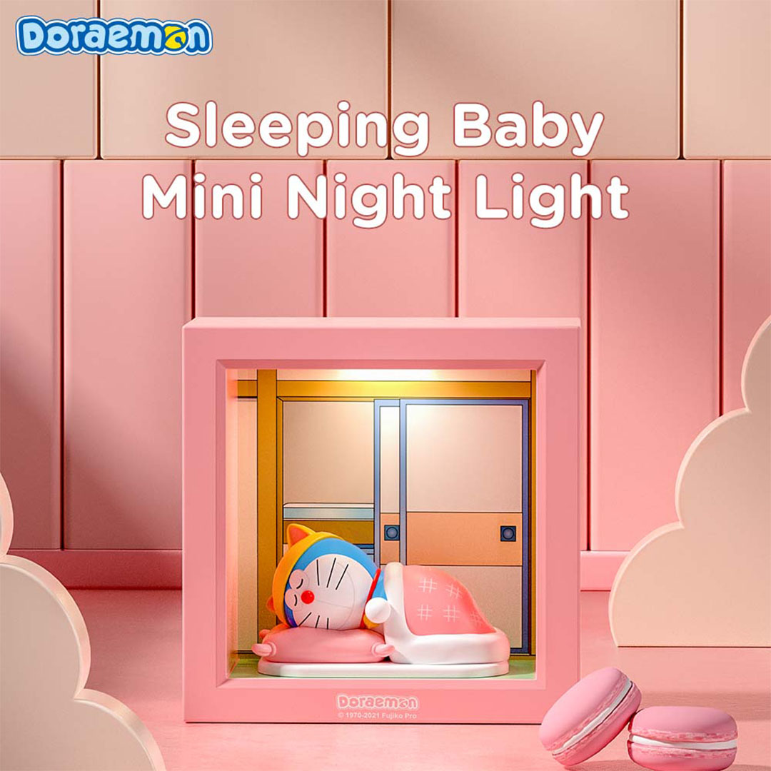 Doraemon Sleeping Baby Frame Lamp (Pink) by Rock