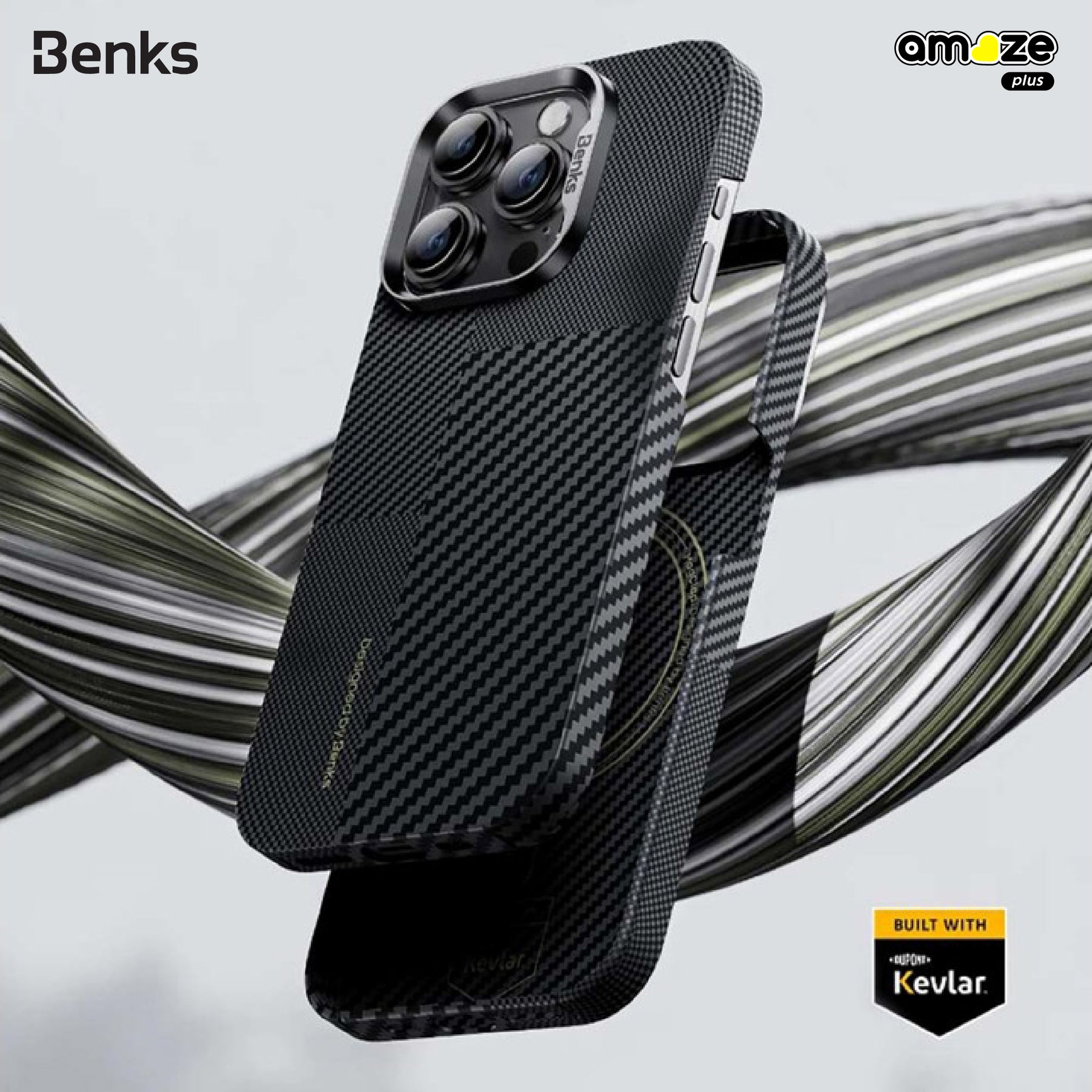Montage ArmorAir 600D Case (iPhone 16 Pro / 16 Pro Max) (Black) By Benks