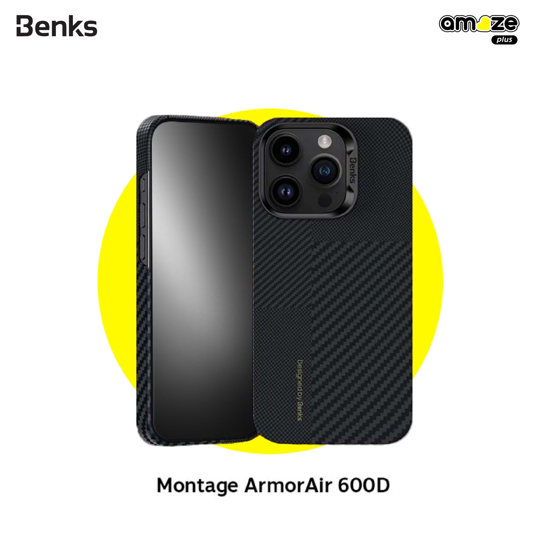 Montage ArmorAir 600D Case (iPhone 16 Pro / 16 Pro Max) (Black) By Benks