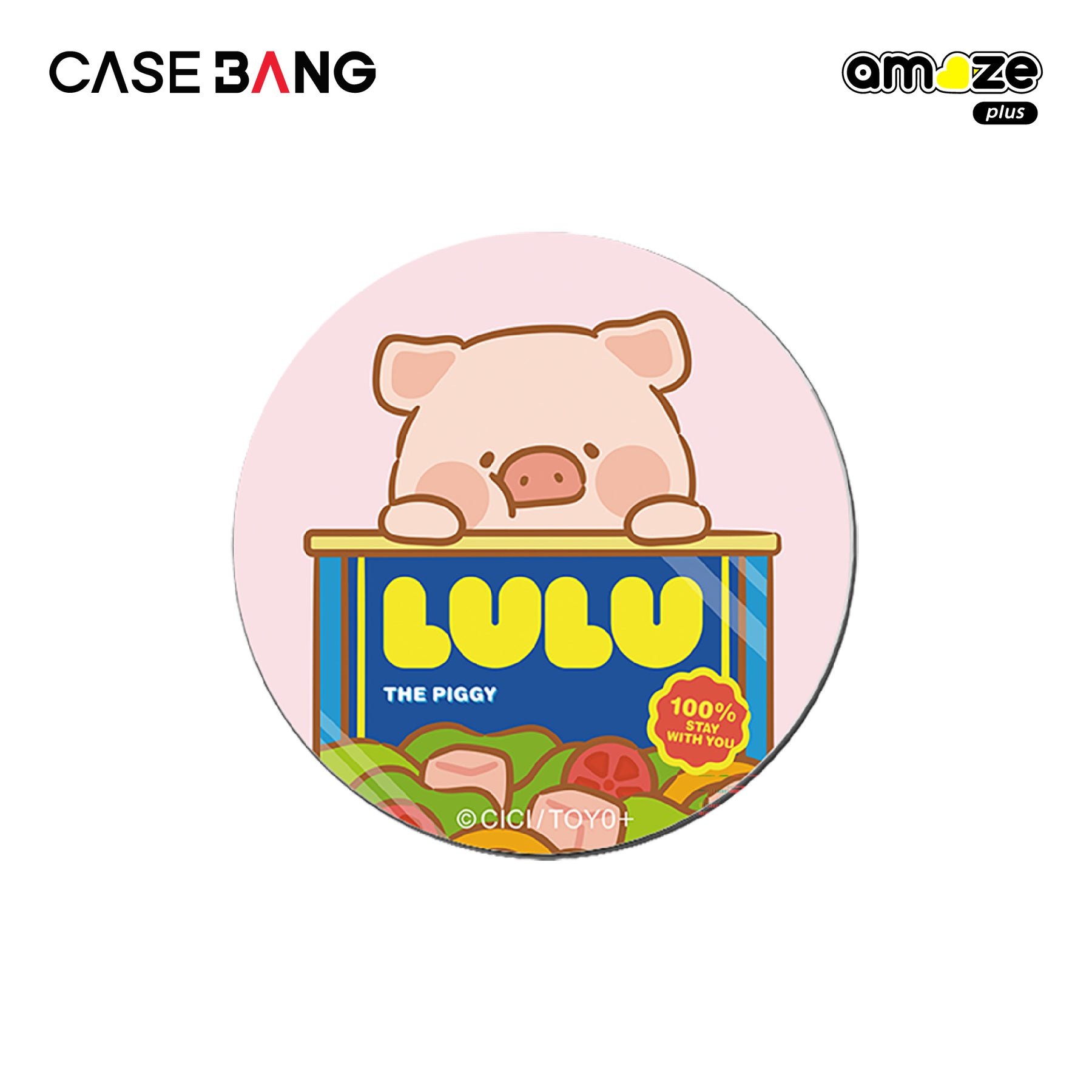 Canned Piggy Lulu the Piggy Griptok Magsafe Stand Cover By Casebang