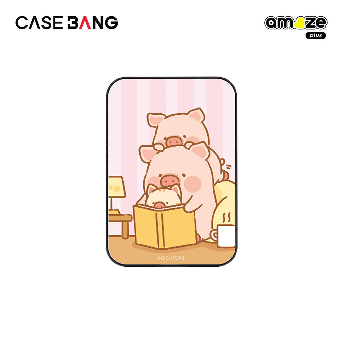 Lay Down Piggy Lulu the Piggy Wallet Magsafe Stand Cover By Casebang