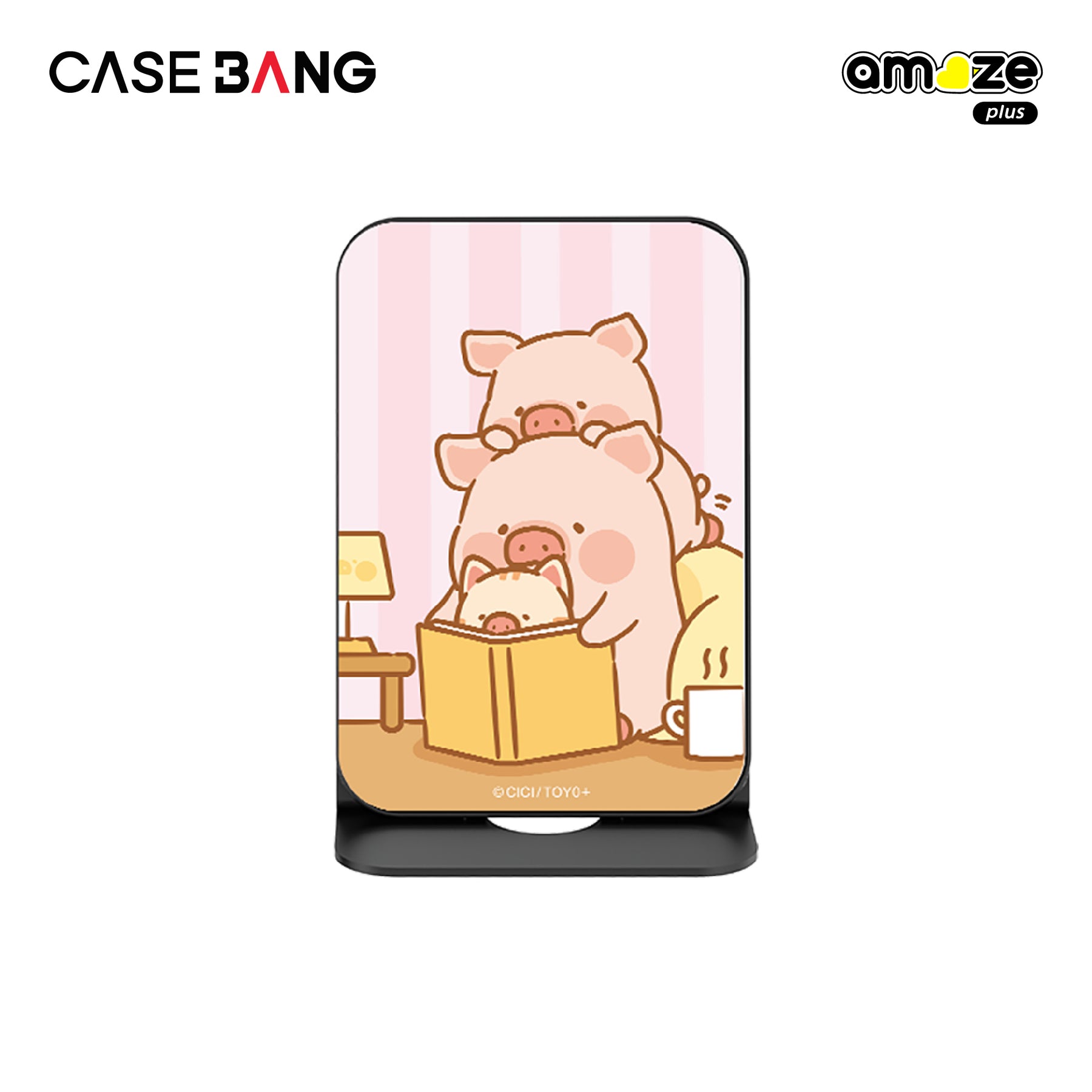 Lay Down Piggy Lulu the Piggy Wallet Magsafe Stand Cover By Casebang