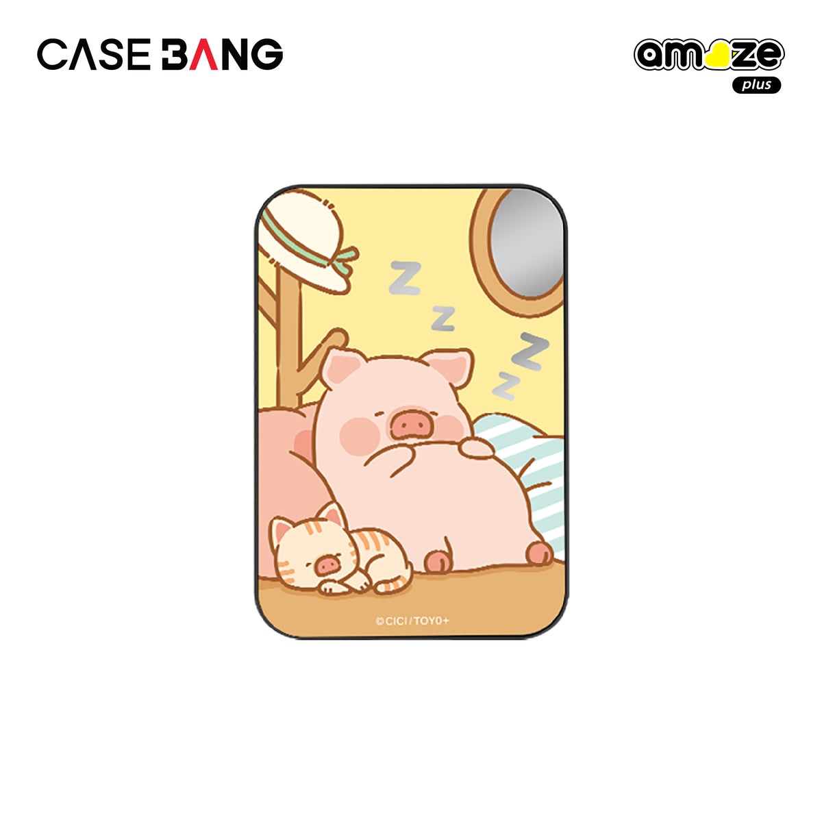 Sleepy Piggy Lulu the Piggy Wallet Magsafe Stand Cover By Casebang