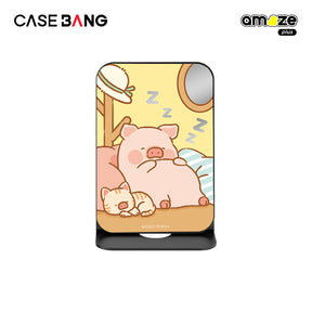 Sleepy Piggy Lulu the Piggy Wallet Magsafe Stand Cover By Casebang