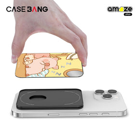 Sleepy Piggy Lulu the Piggy Wallet Magsafe Stand Cover By Casebang