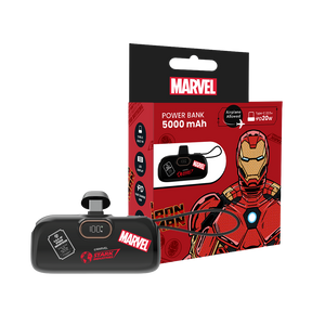 Iron Man Marvel Power Bank Type-C (5000mAh) (Black) by Amaze Max